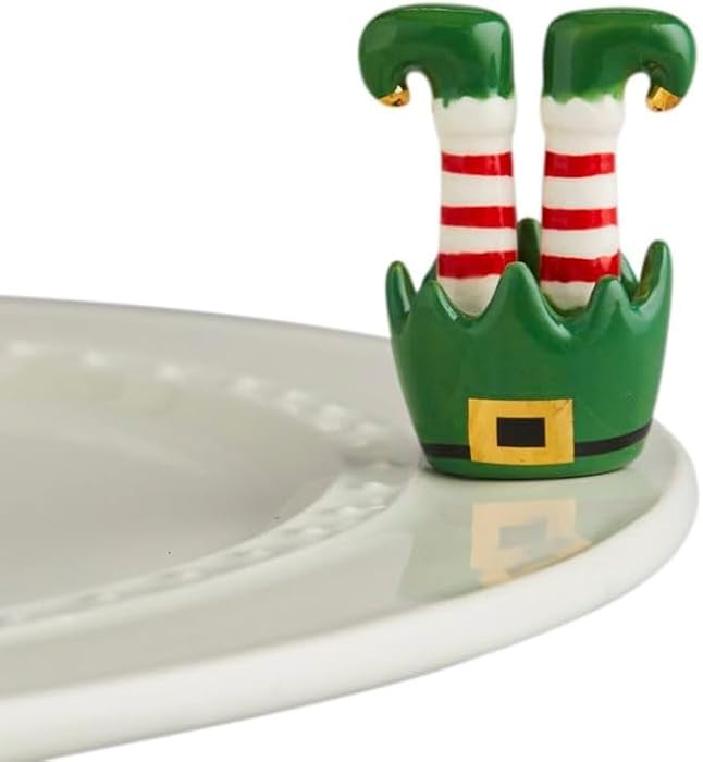 nora fleming Jingle Toes (Elf Feet) - Hand-Painted Ceramic Christmas Decor - Winter Minis for the... | Amazon (US)