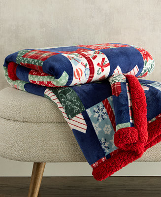 Holiday Lane Cozy Plush Throw, 50" x 60", Exclusively for Macy's - Macy's | Macy's