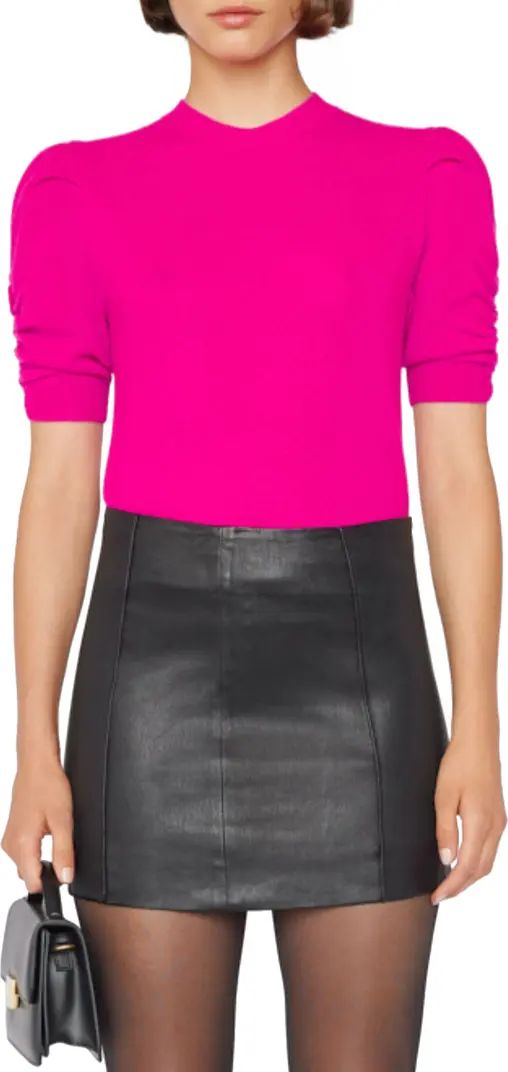 Ruched Sleeve Recycled Cashmere Blend Sweater | Nordstrom