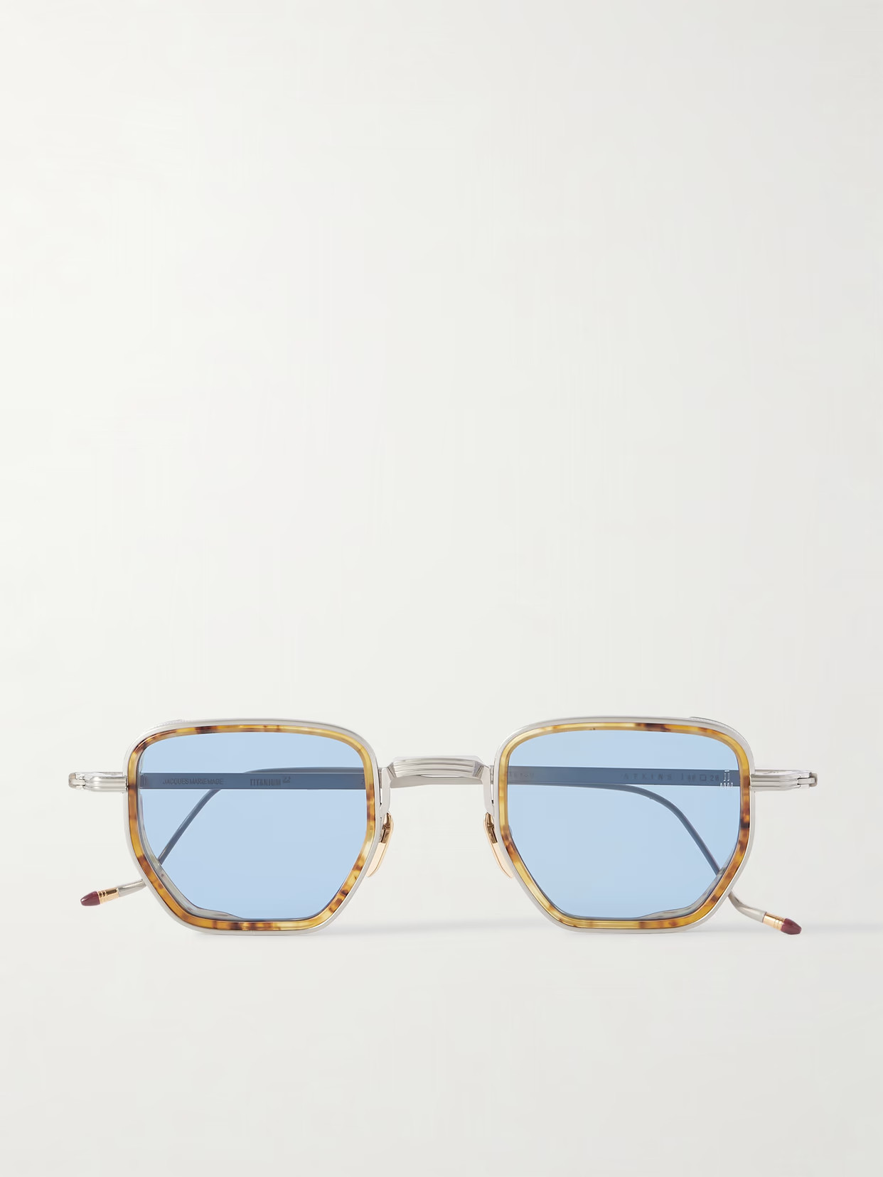 Jacques Marie Mage - Atkins Square-frame Titanium And Tortoiseshell Acetate Sunglasses - One size | NET-A-PORTER (US)