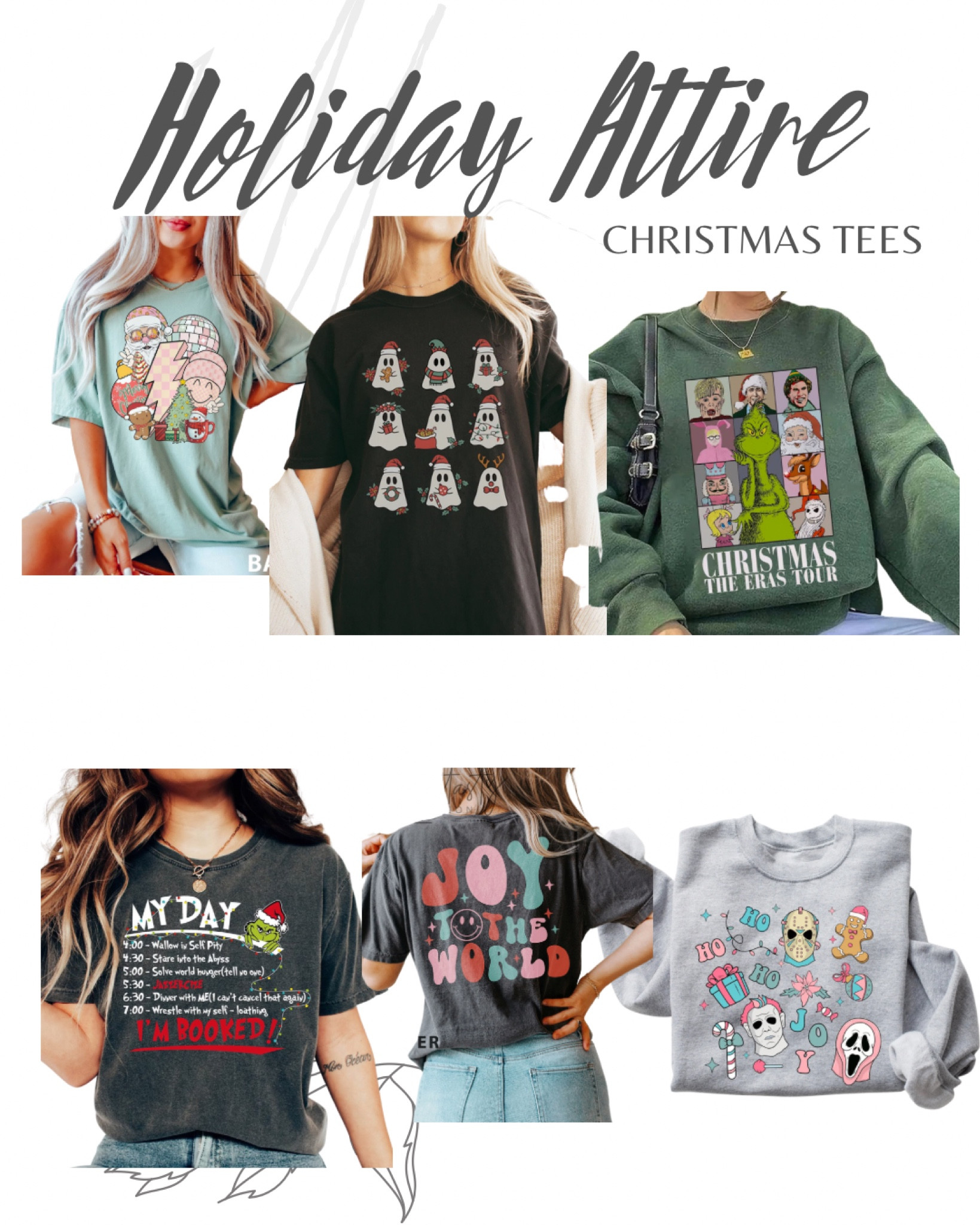 Christmas Shirts 
Holiday shirts 
Graphic tees 
Etsy shop 
Support small businesses 

#LTKHoliday #LTKU #LTKSeasonal