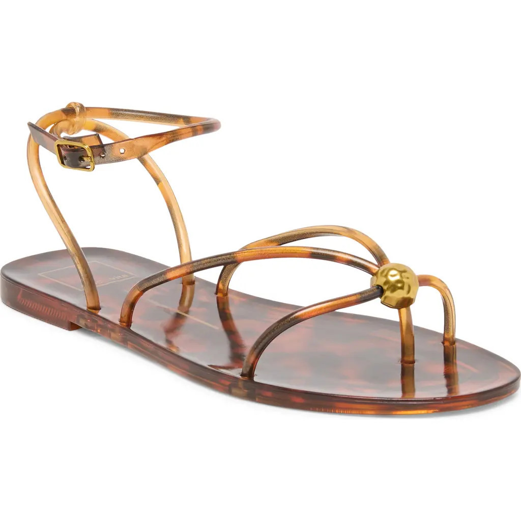 Dolce Vita Kenley Ankle Strap Jelly Sandal in Tortoise Jelly at Nordstrom, Size 9 | Nordstrom