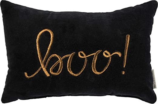 Primitives by Kathy Luxe Velvet Chikan Stitched Throw Pillow, 15 x 10-Inch | Amazon (US)
