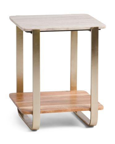 Marble Top Side Table | TJ Maxx