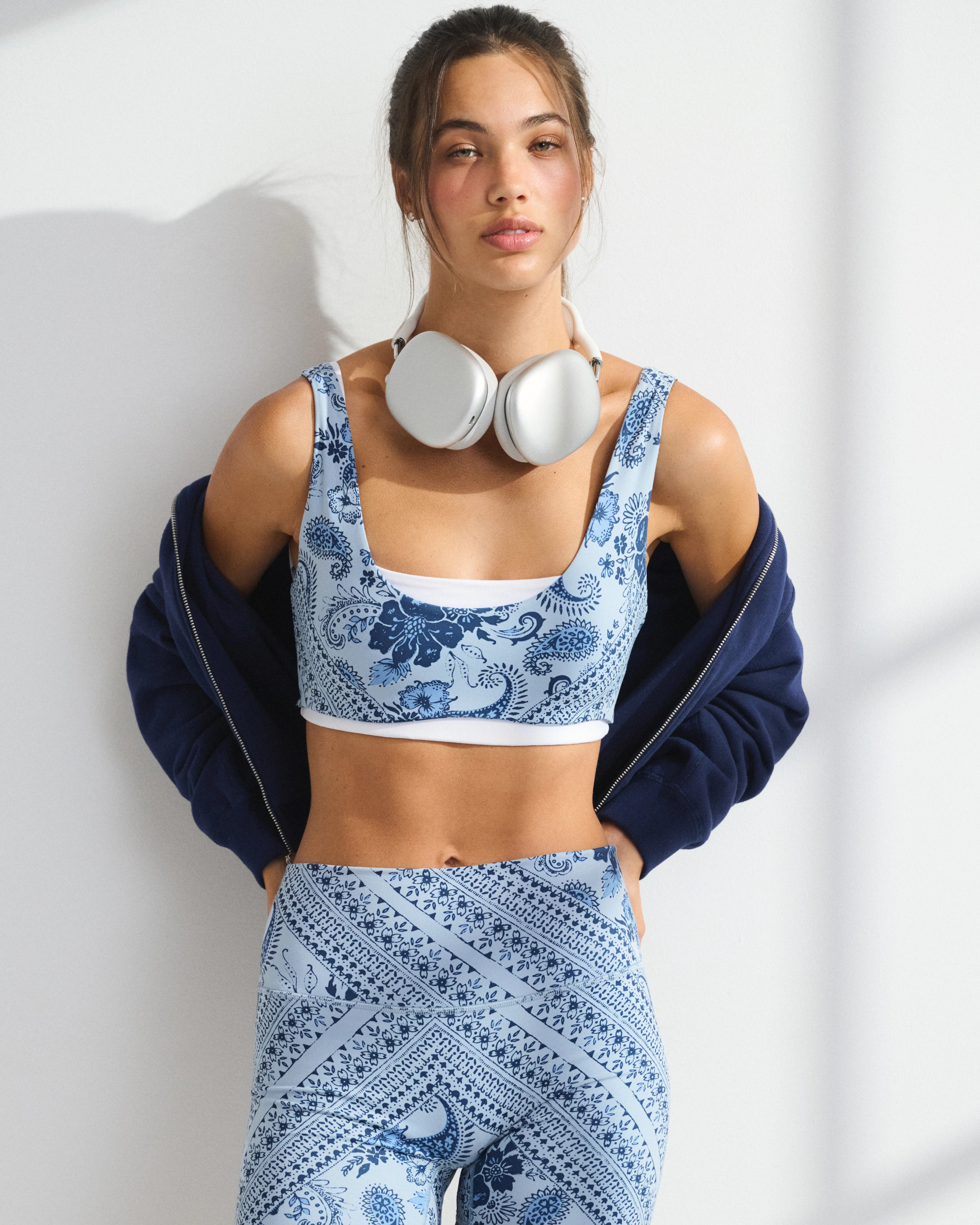 YPB Double-Layered Sports Bra | Abercrombie & Fitch (US)