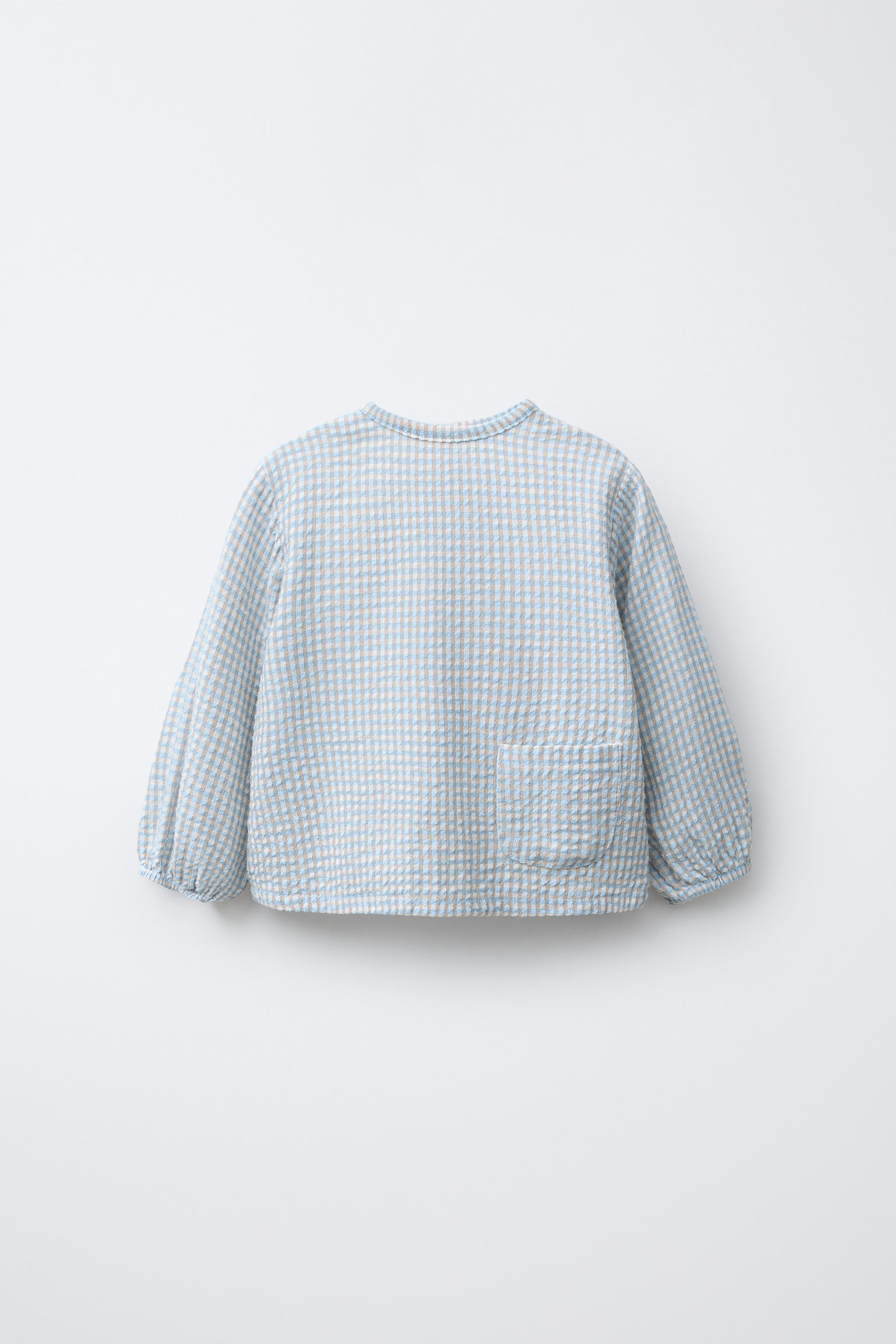 CHEMISE TEXTURÉE À CARREAUX | Zara FR
