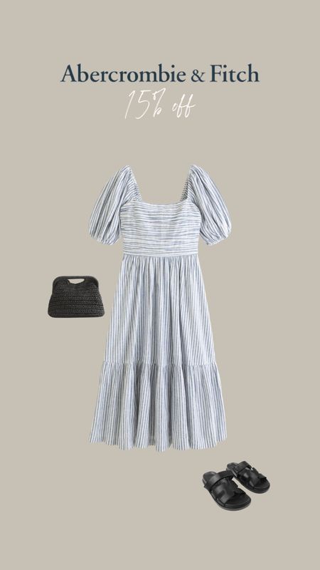 Abecrombie striped summer dress 
