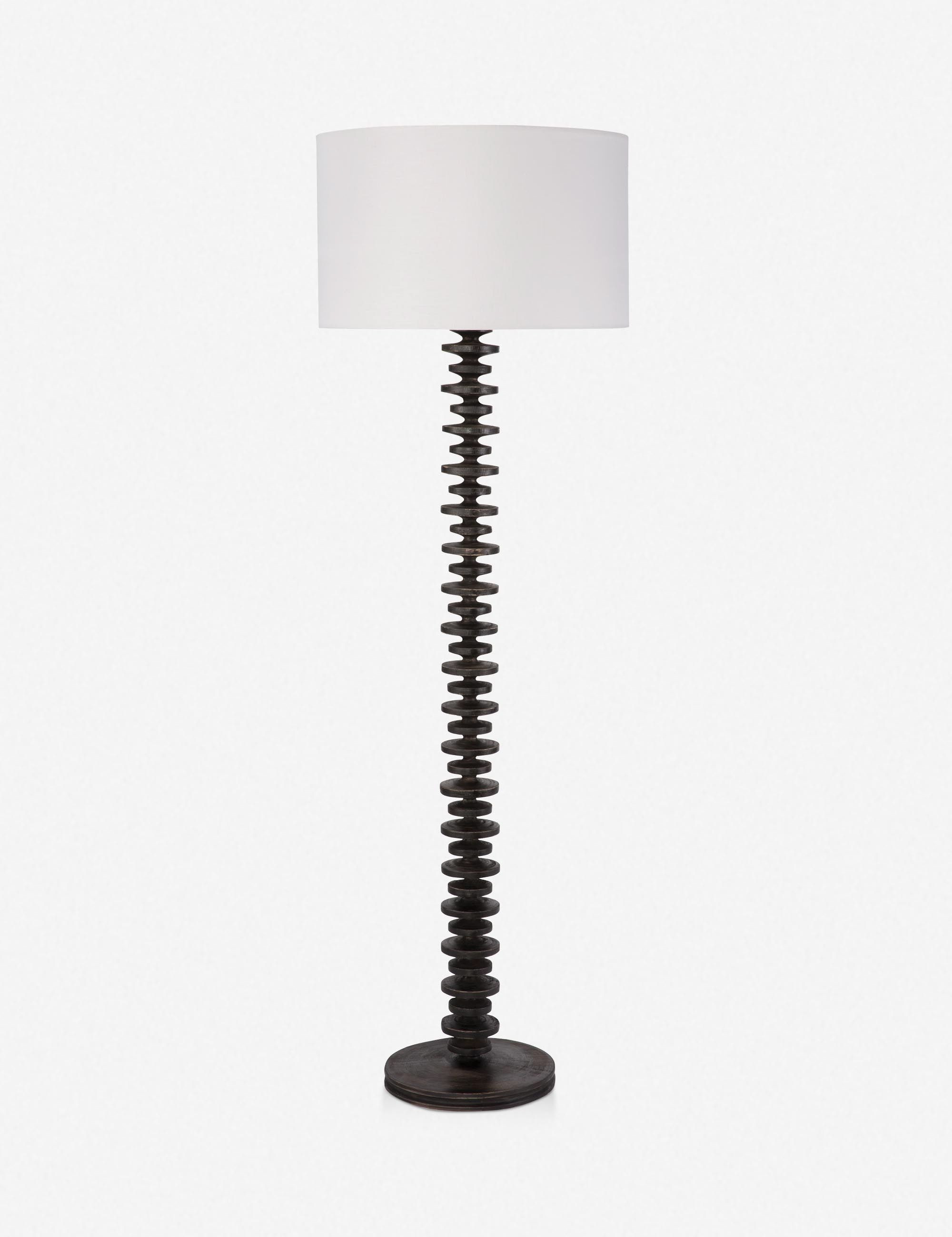 Regina Andrew Fishbone Floor Lamp, Ebony | Lulu and Georgia 