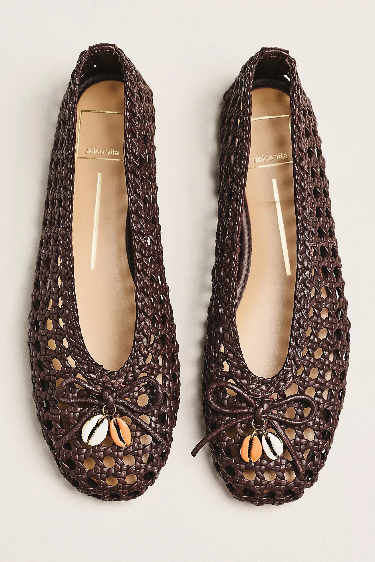 Dolce Vita Cason Charm Woven Ballet Flats | Anthropologie (US)