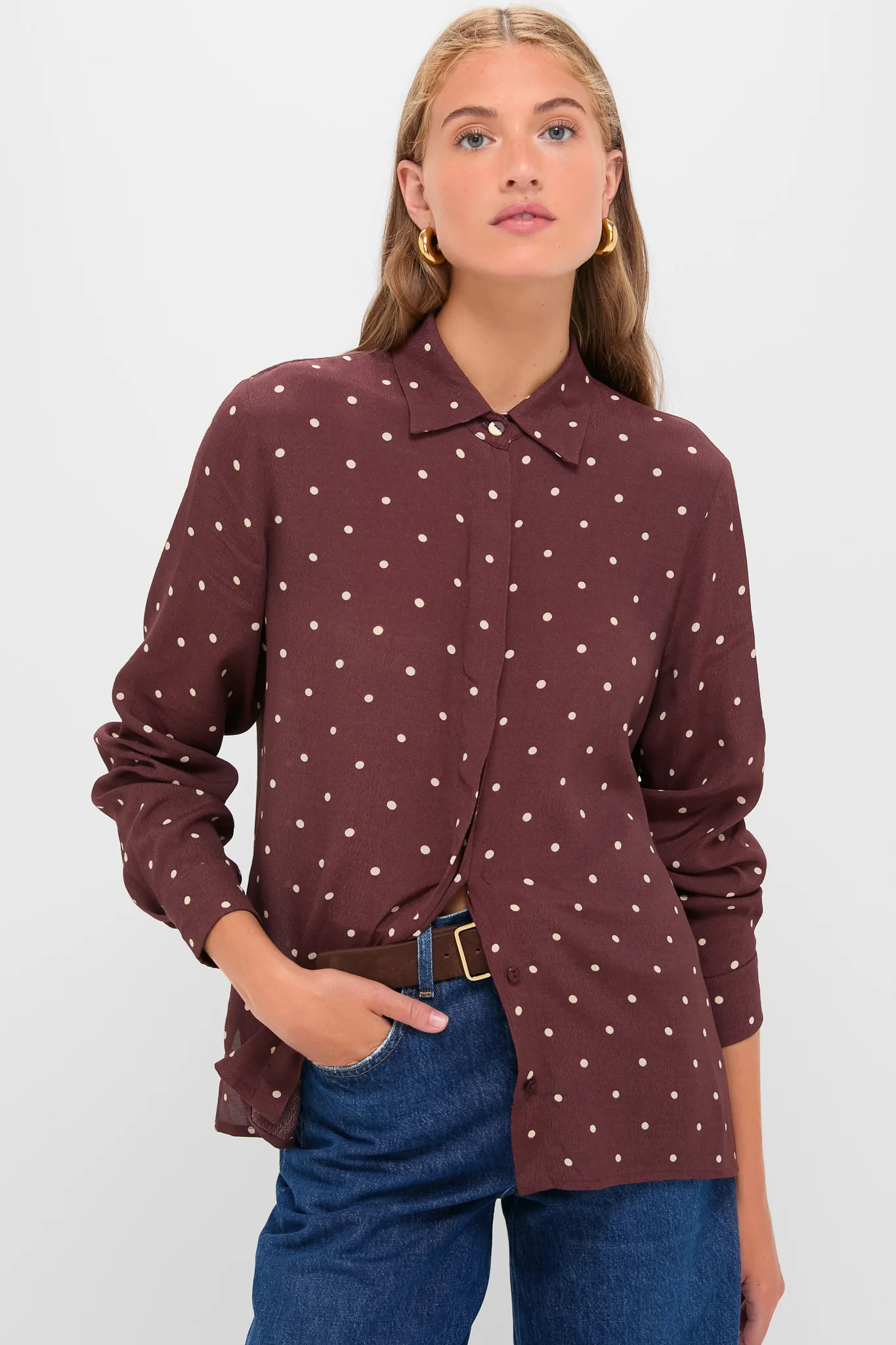 Night Print Crepe Shirt | Tuckernuck (US)