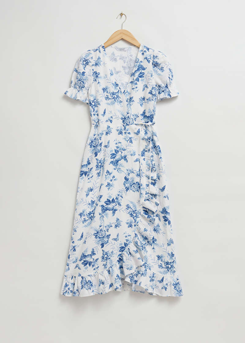 Linen Midi Wrap Dress | & Other Stories (EU + UK)