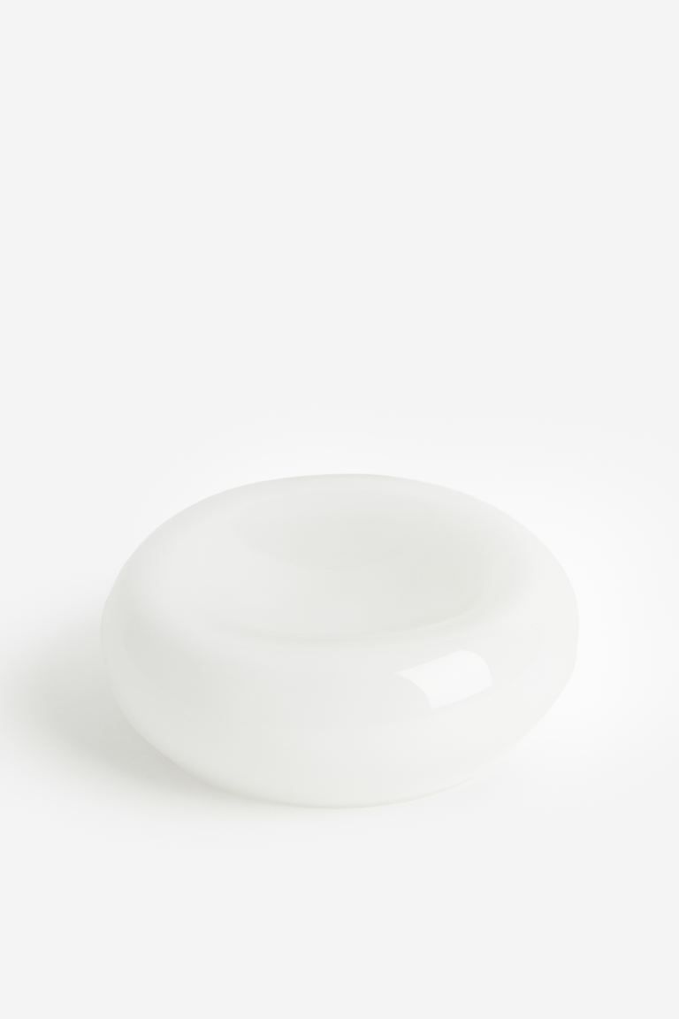 Shiny Glass Bowl - White - Home All | H&M US | H&M (US + CA)