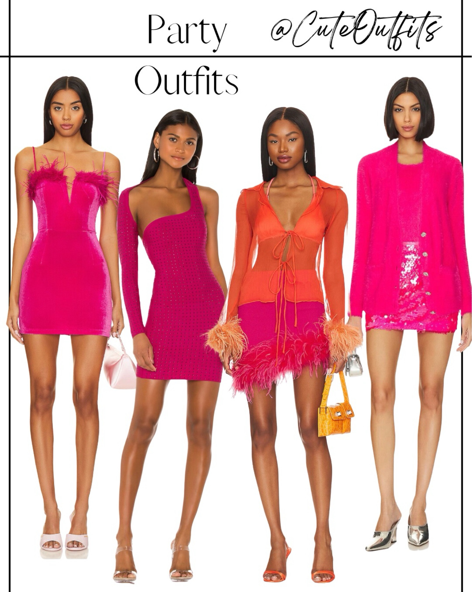 Erika Feather Trim Mini Dress in … curated on LTK