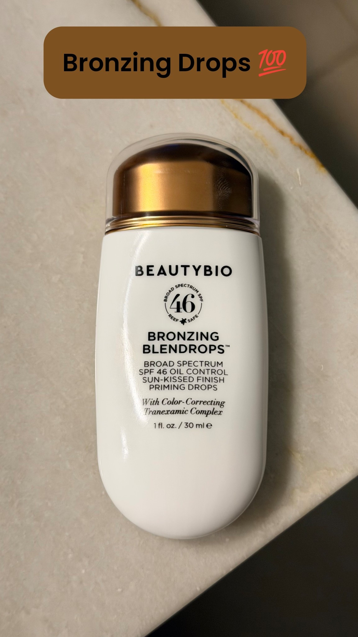 My little glow secret ✨ I’ve been mixing one drop of these BeautyBio Bronzing Blendrops into my foundation and it gives the prettiest sun-kissed finish without looking heavy or shiny. Bonus: SPF 46 built in, so it’s glow + protection in one step. Perfect for everyday makeup when you want that effortless, just-back-from-vacation skin. ☀️🤍

#LTKBeauty #LTKgrwm #LTKselfcare