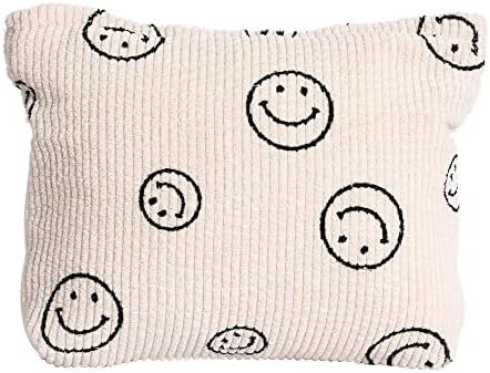 LYDZTION Smiley Face Makeup Bag Cosmetic Bag for Women,Large Capacity Canvas Makeup Bags Travel T... | Amazon (US)