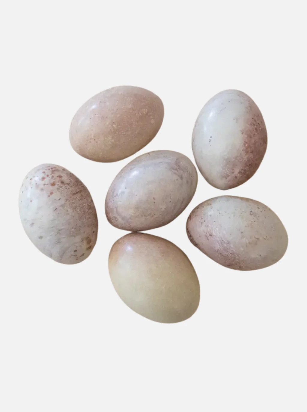 Natural Stone Eggs | Set of 6 | House of Jade Home