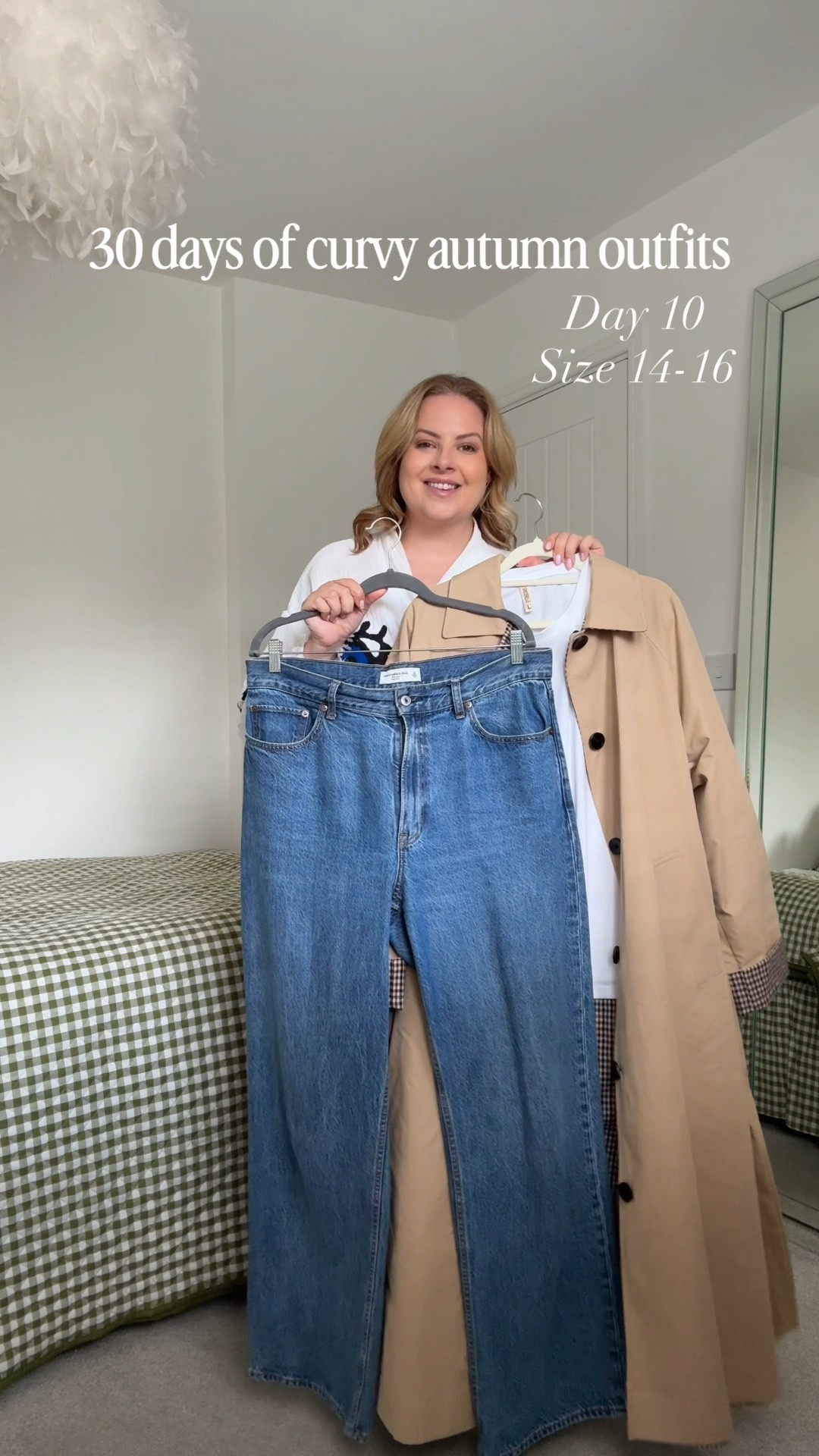 30 days of curvy autumn outfits | day 10 

I’m wearing:
- size M in the trench 
- size L in the t-shirt 
- size 31r in the jeans

#LTKuk #LTKmidsize #LTKautumn
