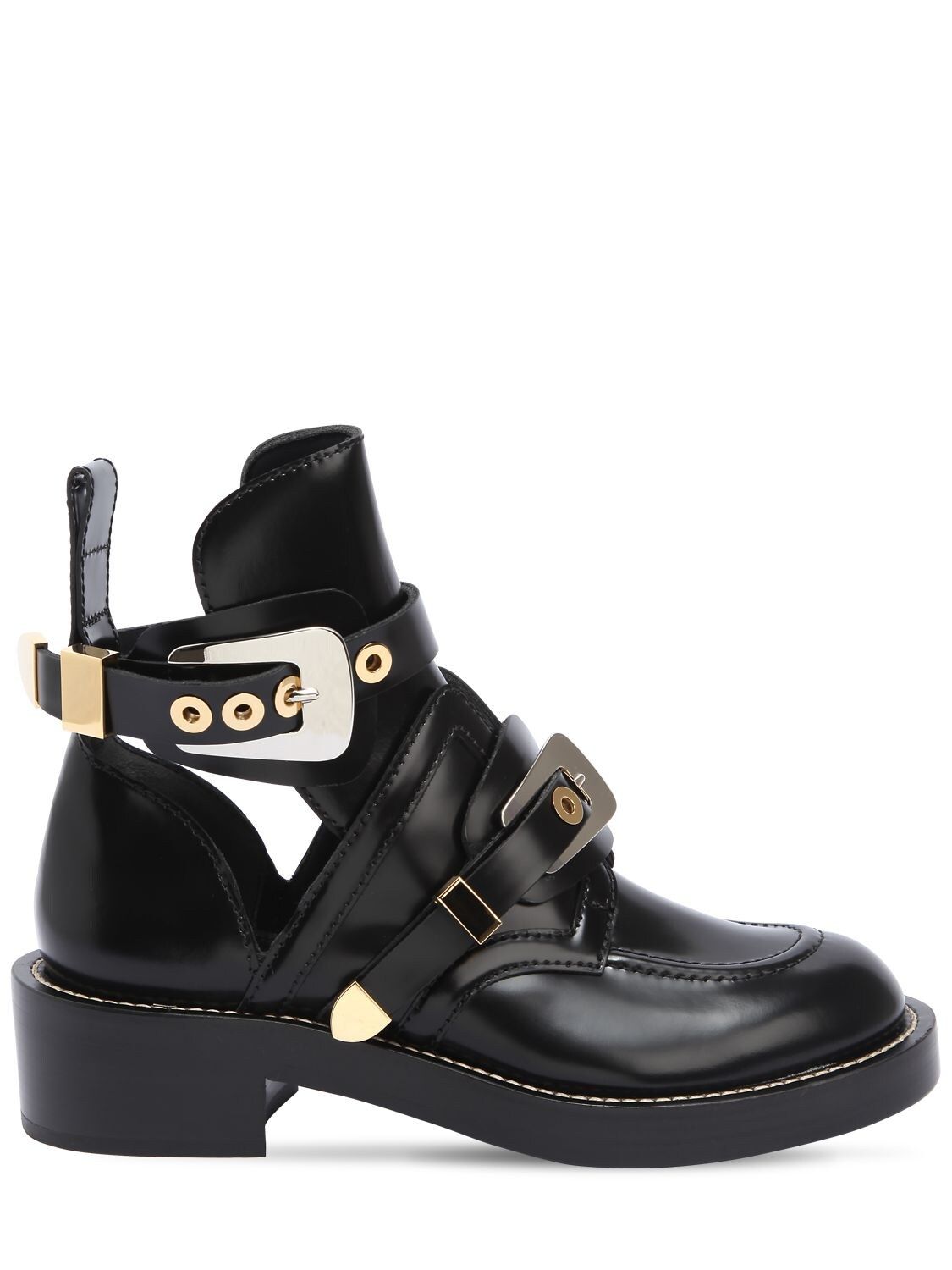 40MM CLIPPER BRUSHED LEATHER BOOTS | Luisaviaroma
