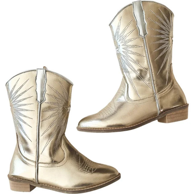 Wild + Rae | Cowgirl Goldie Boots (Goldie, Size Kid US 1 / EU 32) | Maisonette | Maisonette