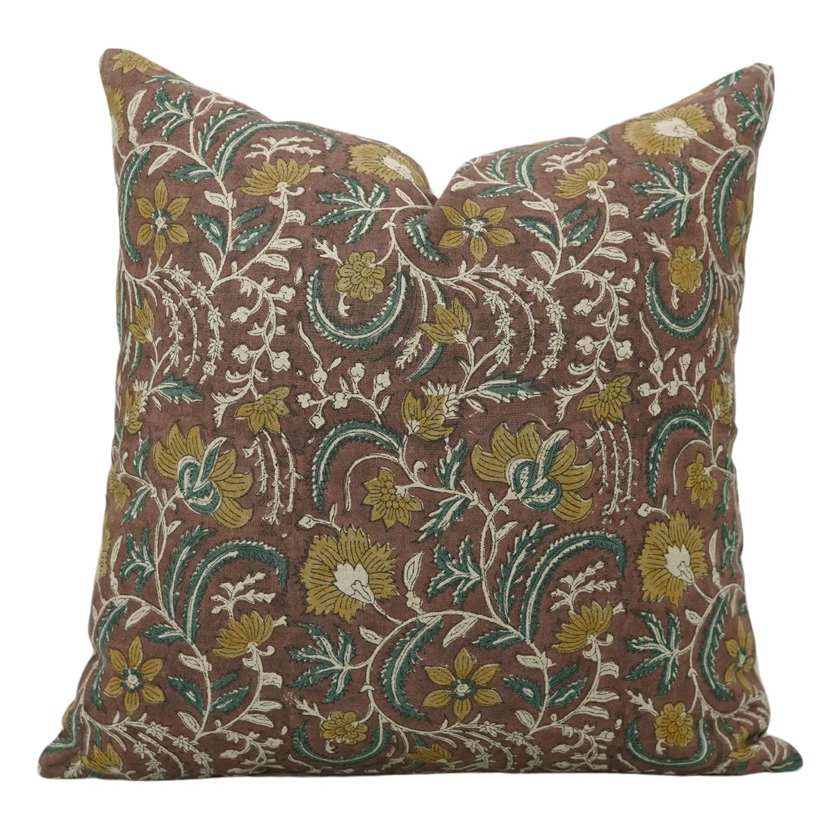 Floral Linen Outdoor Reversible Pillow Cover | Wayfair North America