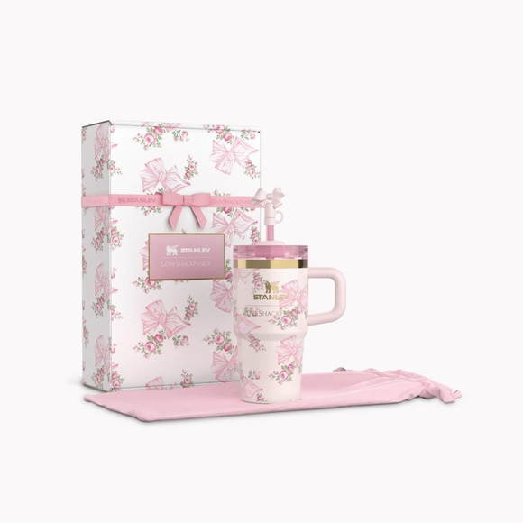 BNIB STANLEY X LOVESHACKFANCY HOLIDAY QUENCHER | 20 OZ PINK | Poshmark