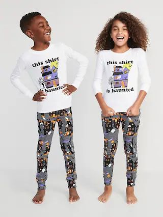 Gender-Neutral Matching Snug-Fit Printed Pajama Set for Kids | Old Navy (US)