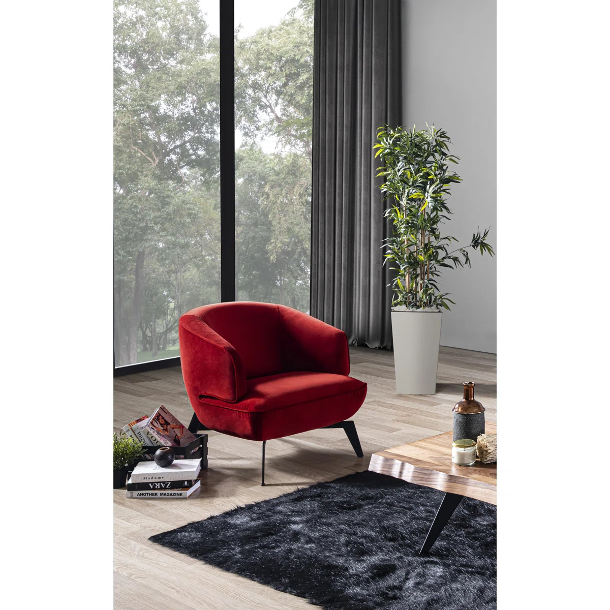 Iuan Velvet Armchair | Wayfair North America