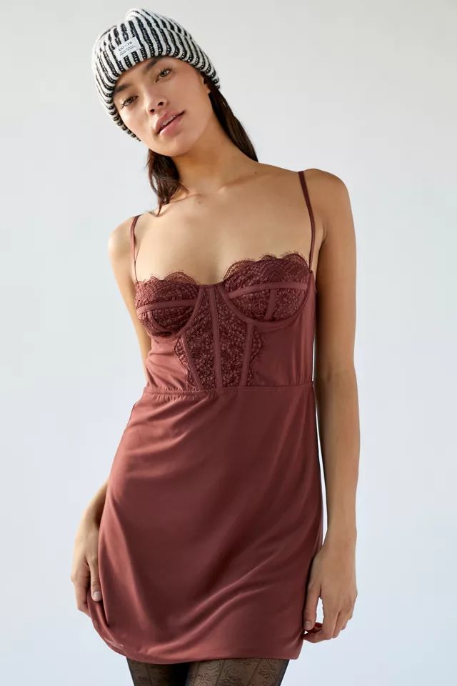 UO Modern Love Bustier Mini Dress | Urban Outfitters (US and RoW)