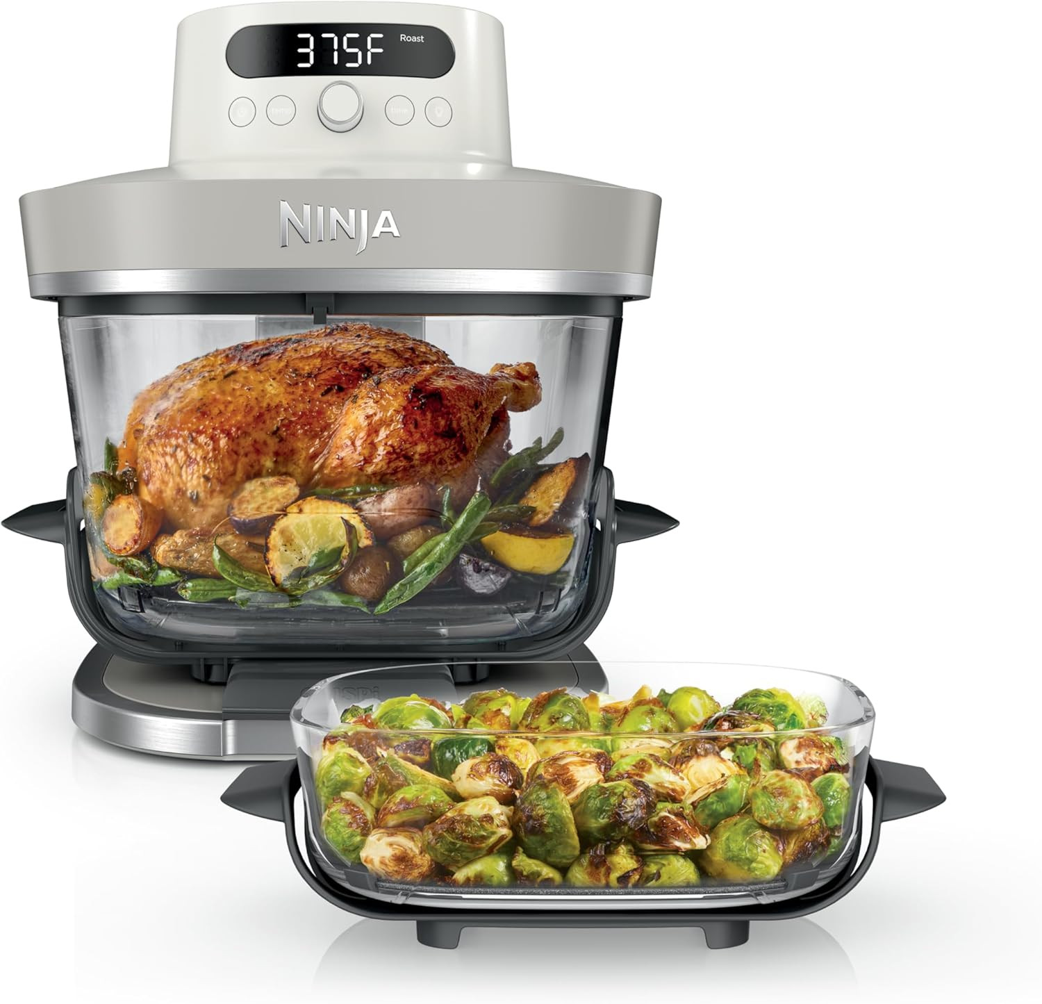 Ninja Crispi Pro 6-in-1 Glass Air Fryer | 450°F, Nontoxic, 6qt & 2.5qt Containers & Lids | Micro... | Amazon (US)
