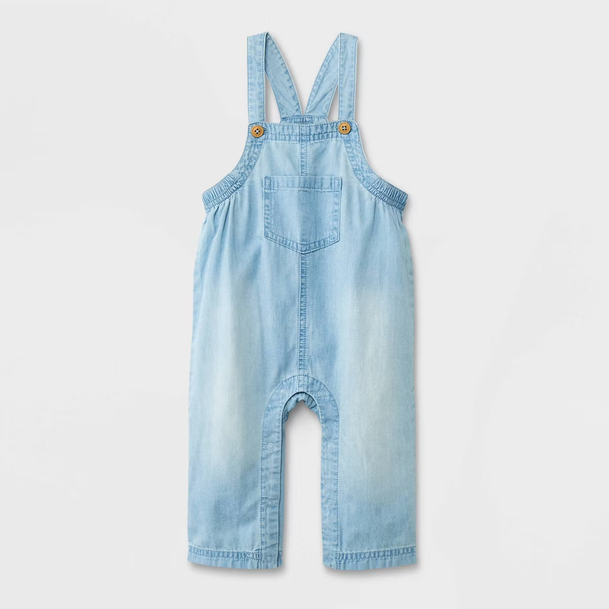 Baby Dungarees Denim Uni Romper - Cat & Jack™ Blue | Target