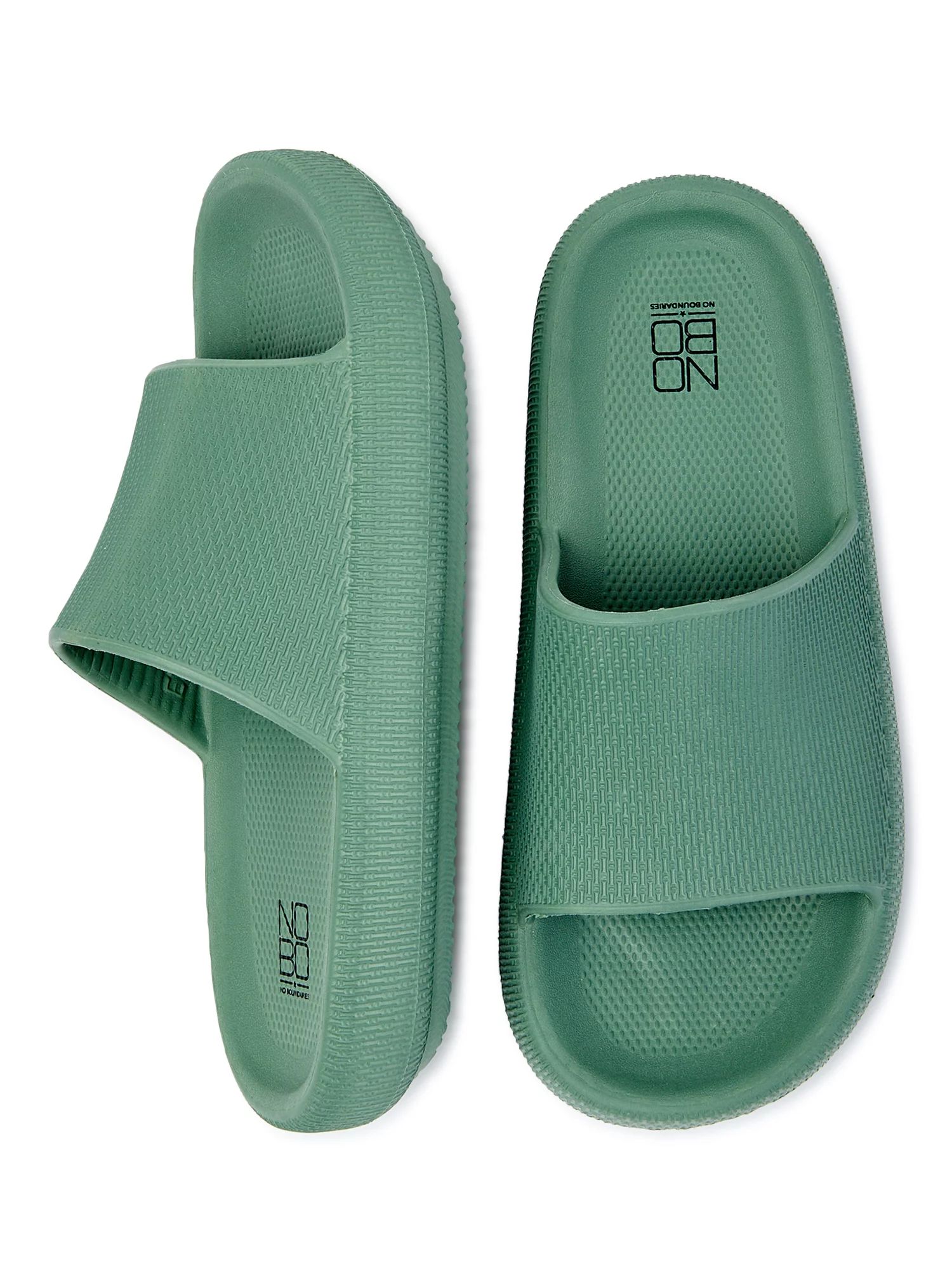 No Boundaries Women's Comfort Slide Sandals - Walmart.com | Walmart (US)