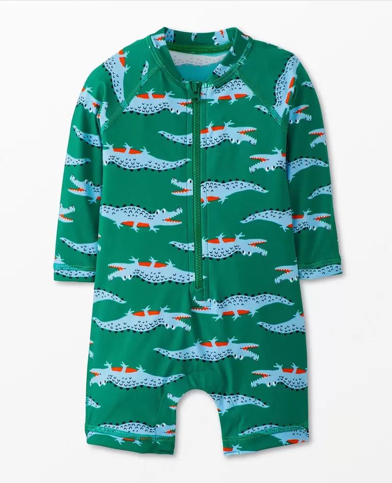 Baby Print Long Sleeve Rash Guard Swimsuit | Hanna Andersson
