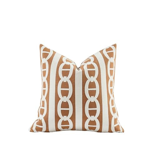 Croker Horse 2025 New 22x22'' inches Throw Pillow Cushion Covers - Pignose Horseshoe Orange Color Chenille Jacquard Embroidery Luxury Modern Style Couch Sofa Bed Pillow Cover for Living Room Bedroom | Amazon (US)