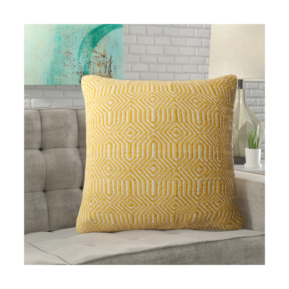 Saffet Hand-made Embroidered Indoor / Outdoor Throw Pillow Cover & Insert | Wayfair North America