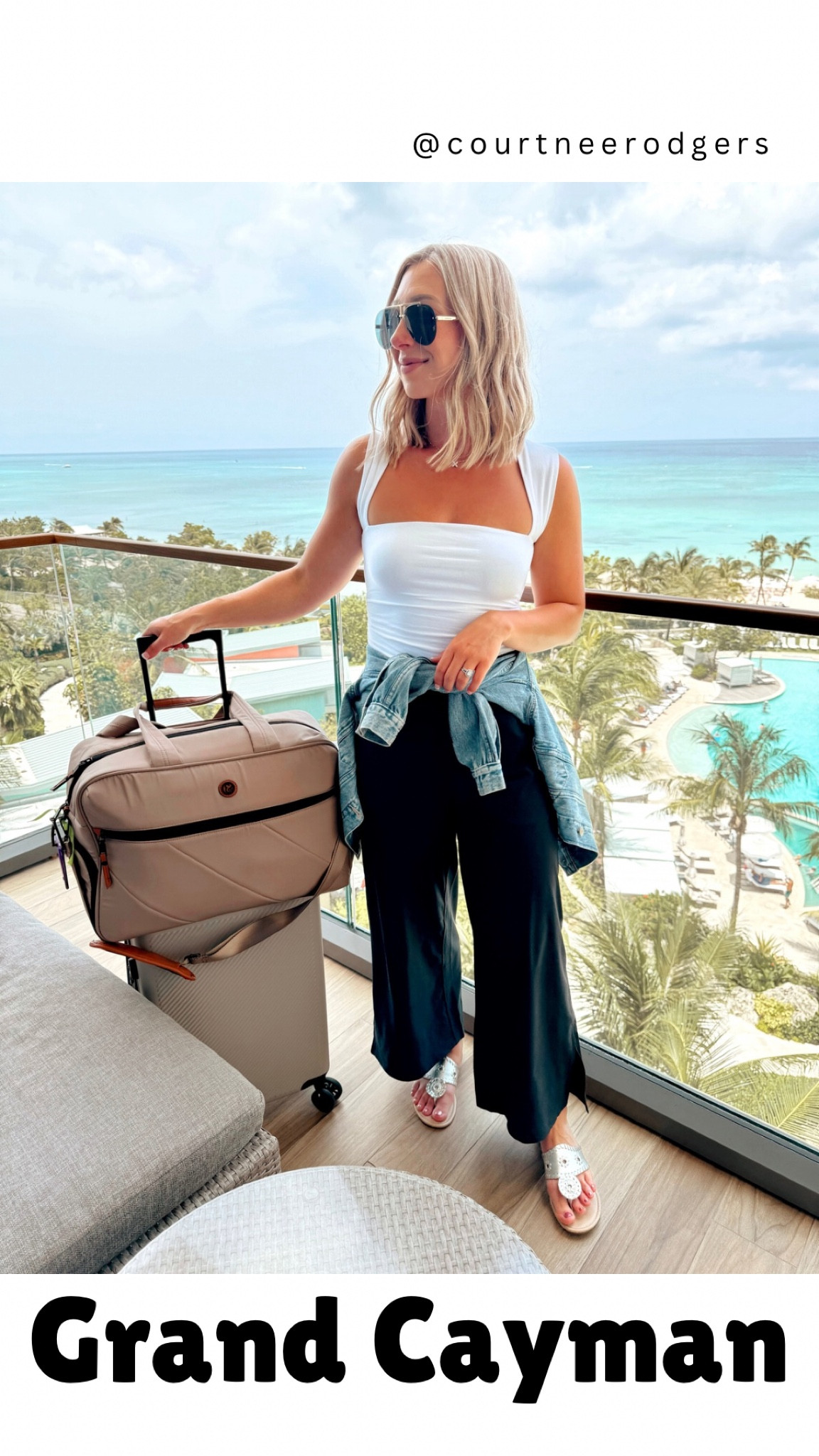 I’ve always wanted to make one of these videos 🥹🌴✈️🩵—we’ve only been here for 5 hours and I can’t even explain how amazing this place is! ☀️ Definitely writing a full review once we leave! 🌴 This place is pure paradise and worth every penny! Seriously the service is phenomenal! 👏🏻 Linking my travel outfit + swimsuit 👙 via link in my bio > Shop IG/Reels or comment SHOP below ⬇️ 

Wearing a small in top + pants 

Vacation, travel outfit, vacation, causal style 

#LTKSaleAlert #LTKStyleTip #LTKFindsUnder100