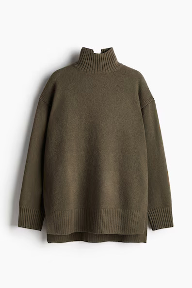 H & M - Oversized Rollkragenpullover - Beige - Damen | H&M (DE, AT, CH, NL, FI)