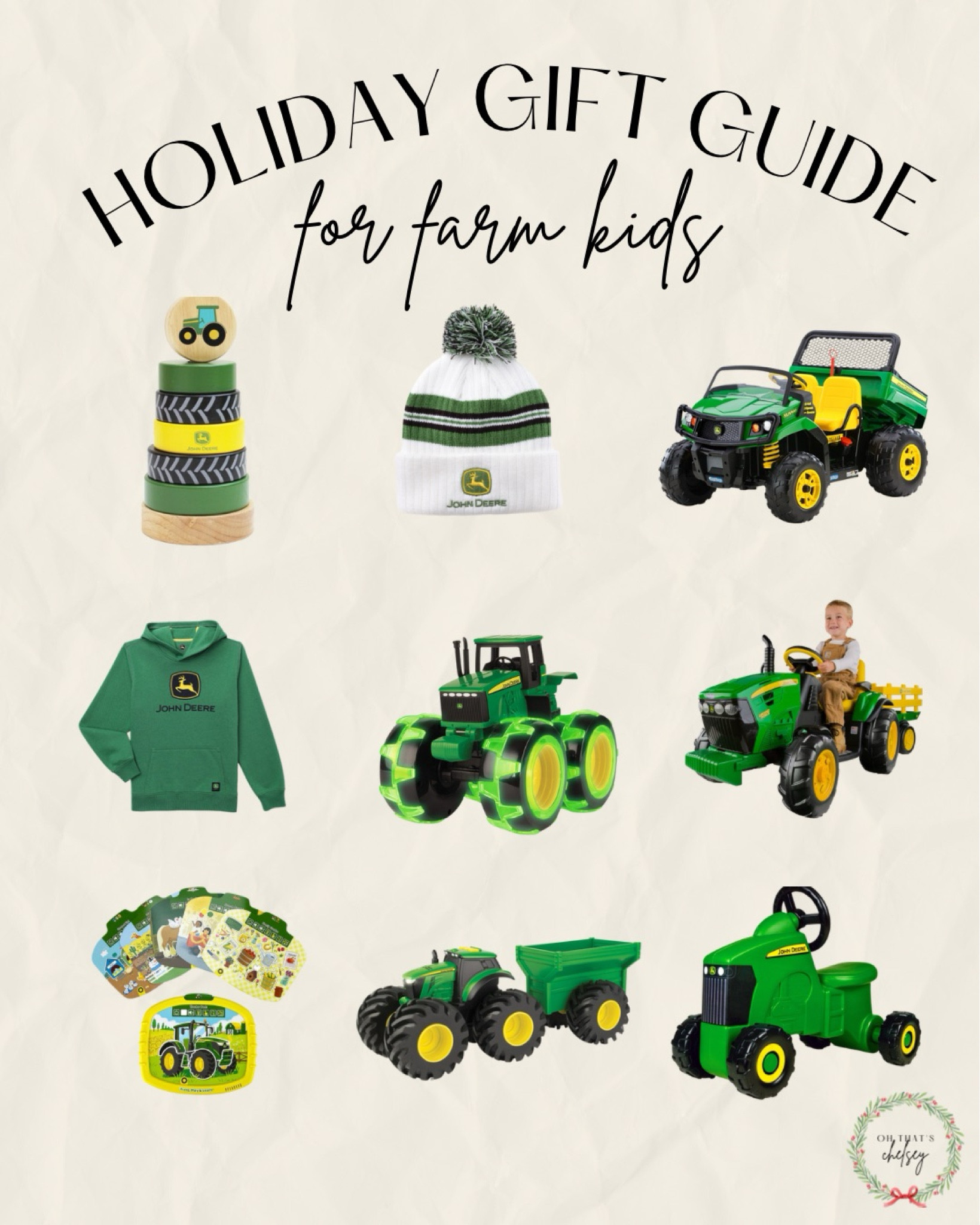 Holiday Gift Guide for farm kids! 

Perfect gifts for John Deere lovers! 


Fancy Farmer //Oh that's Chelsey // John Deere kids toys // outdoor ride on toys // best farm toys for kids //Farm kids // ride on gators // fancy farmer finds // North Dakota 


#LTKGiftGuide #LTKKids #LTKHoliday