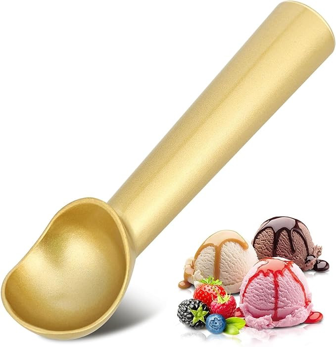 Ice Cream Scoop,7 inches Nonstick Anti-Freeze One Piece Aluminum Scooper Spoon, Heavy Duty Durabl... | Amazon (US)