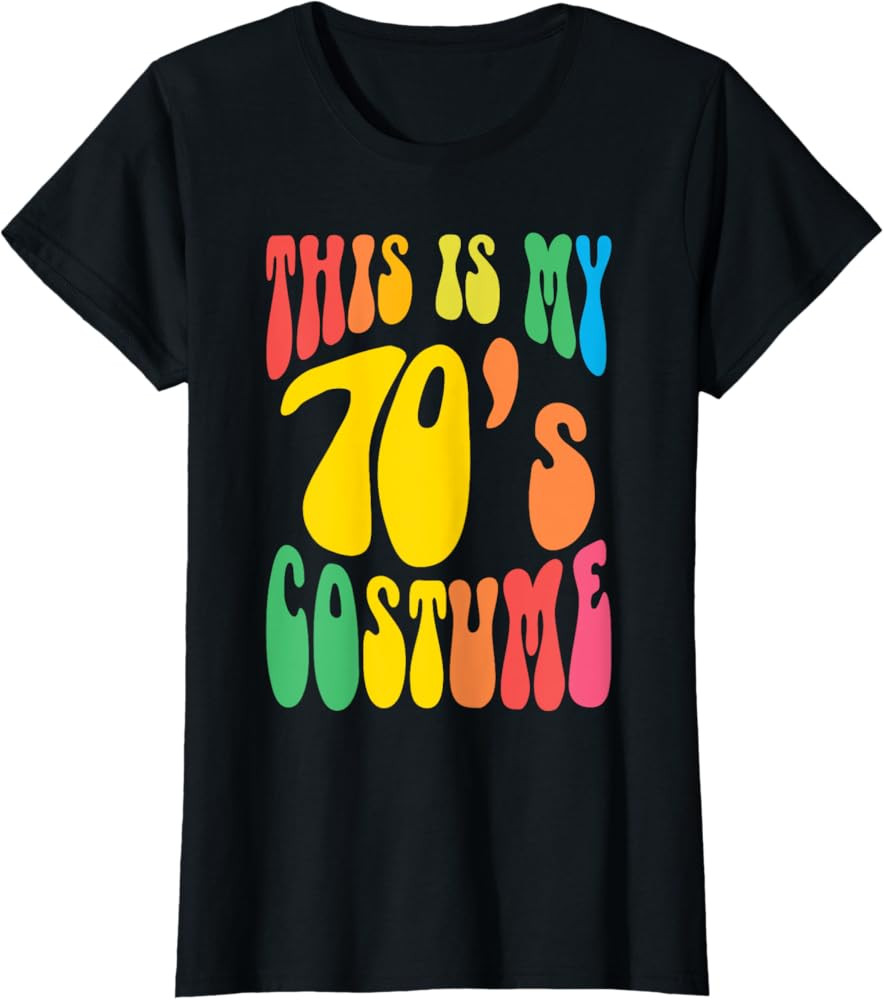 This is My 70s Costume Seventies 1970s Nostalgia Hippie T-Shirt | Amazon (US)