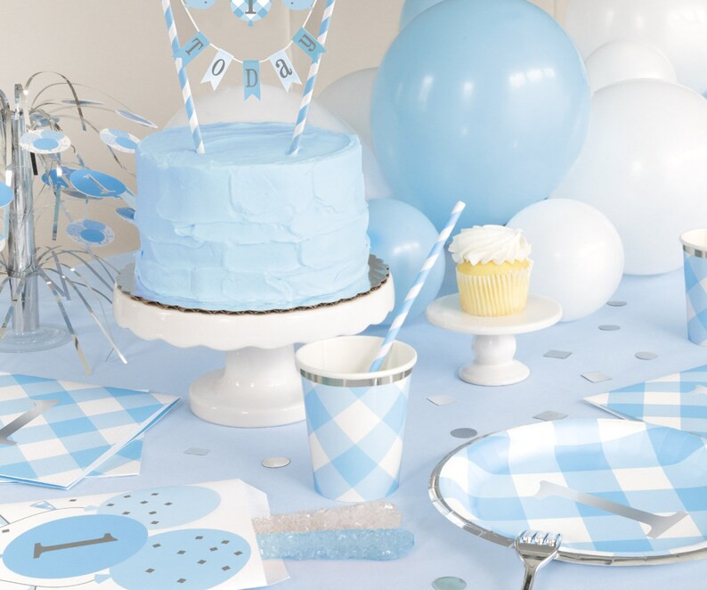 Blue 1st Birthday Decorations 1st Birthday Boy One Today | Etsy | Etsy (US)