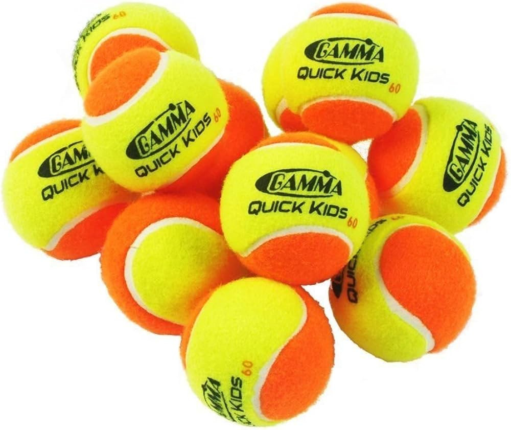 Gamma Quick Kids (Transition) Practice Tennis Balls: Red 36, Orange 60, or Green 78 Dot (25%-50% ... | Amazon (US)