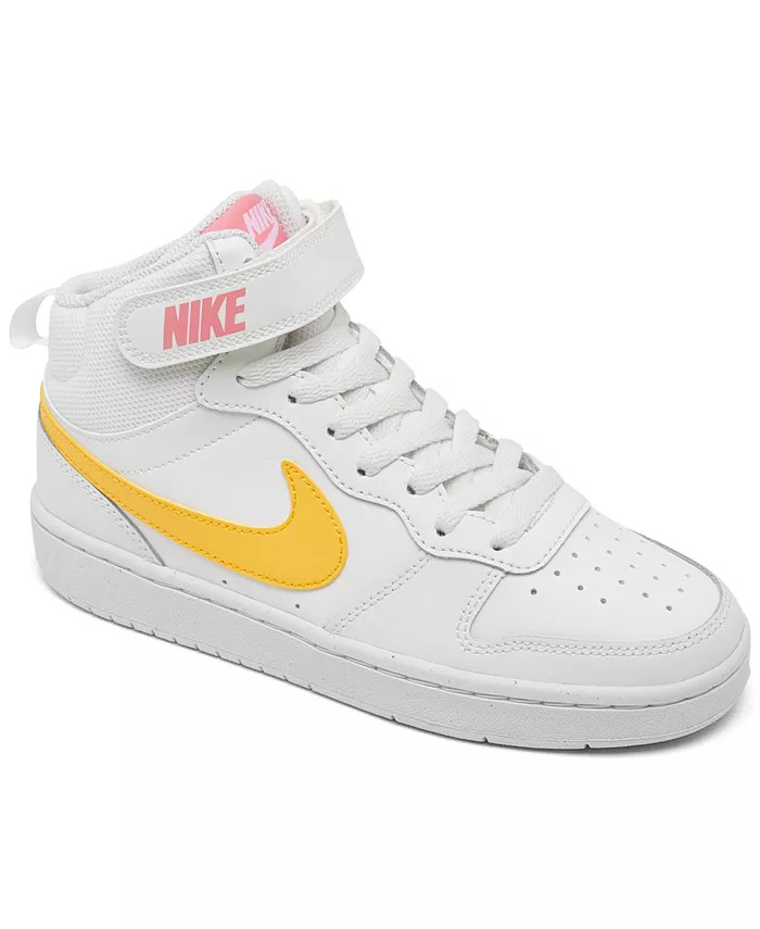 Big Girls Court Borough Mid 2 Casual Sneakers from Finish Line | Macys (US)