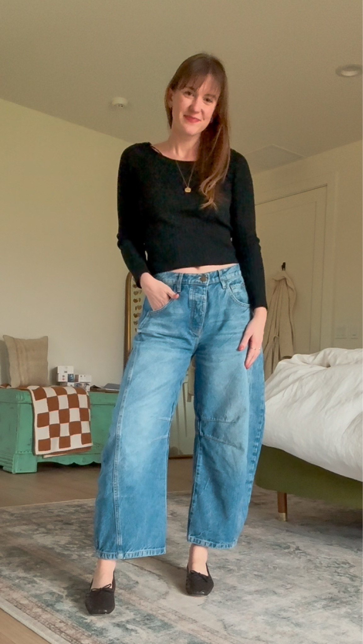 One of my favorite recent outfits - these jeans feel like pjs tbh. Super soft. I sized up one!

#LTKFamily #LTKStyleTip #LTKFindsUnder100