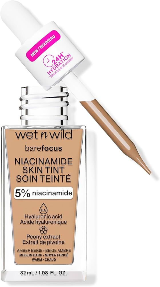wet n wild Bare Focus Niacinamide Skin Tint | Amber Beige | Amazon (US)