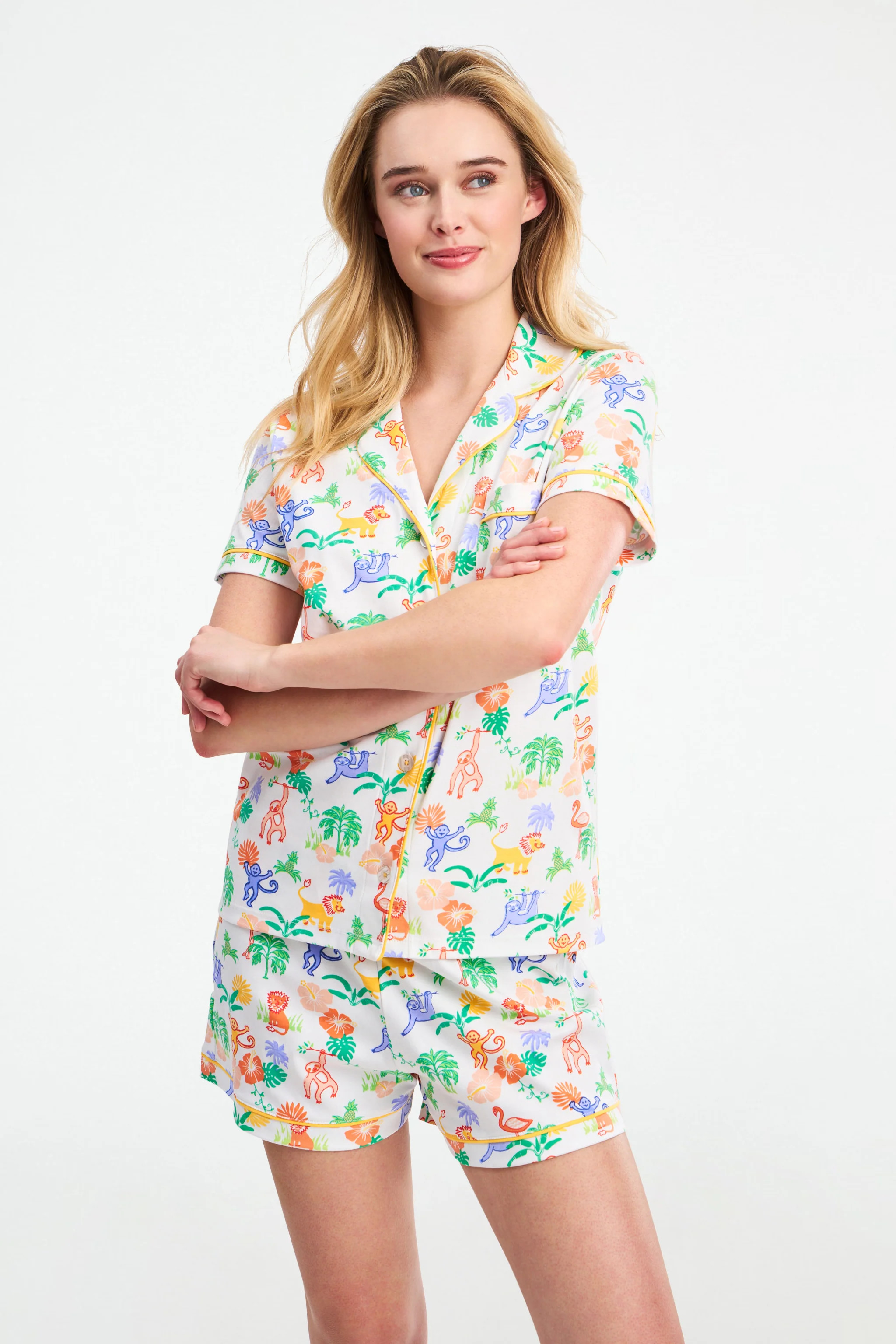 Jungle Party Polo Pajamas | Roller Rabbit | Roller Rabbit