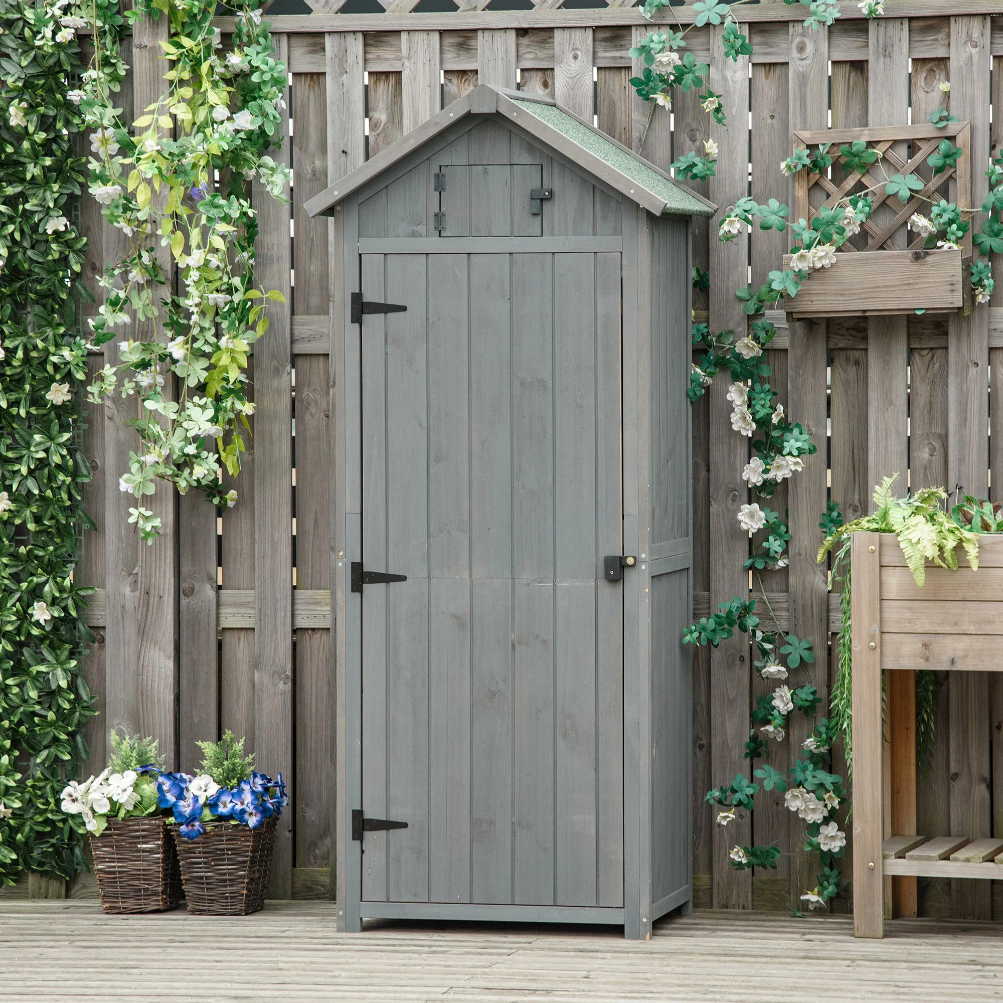 Outsunny 30.25" X 21.25" X 70.5" Garden Storage Shed, Sheds & Outdoor Storage Outdoor Workshop Ya... | Wayfair North America