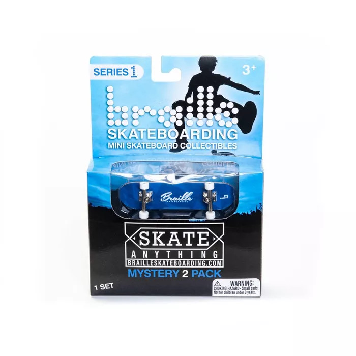 Braille Skateboarding Mini Skateboard Collectible Mystery - 2 pk | Target