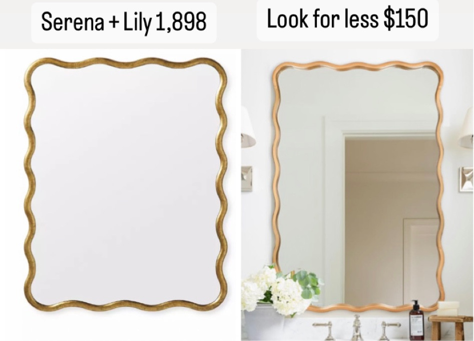 This designer look for less gives you the same Serena and lily aesthetic but not the price tag for only $150 😱

Grandmillenial decor
HomeDecor
Designer look for less
Dupes 
High end look 
Coastal decor
Wave mirror 

#LTKsalealert #LTKFind #LTKhome