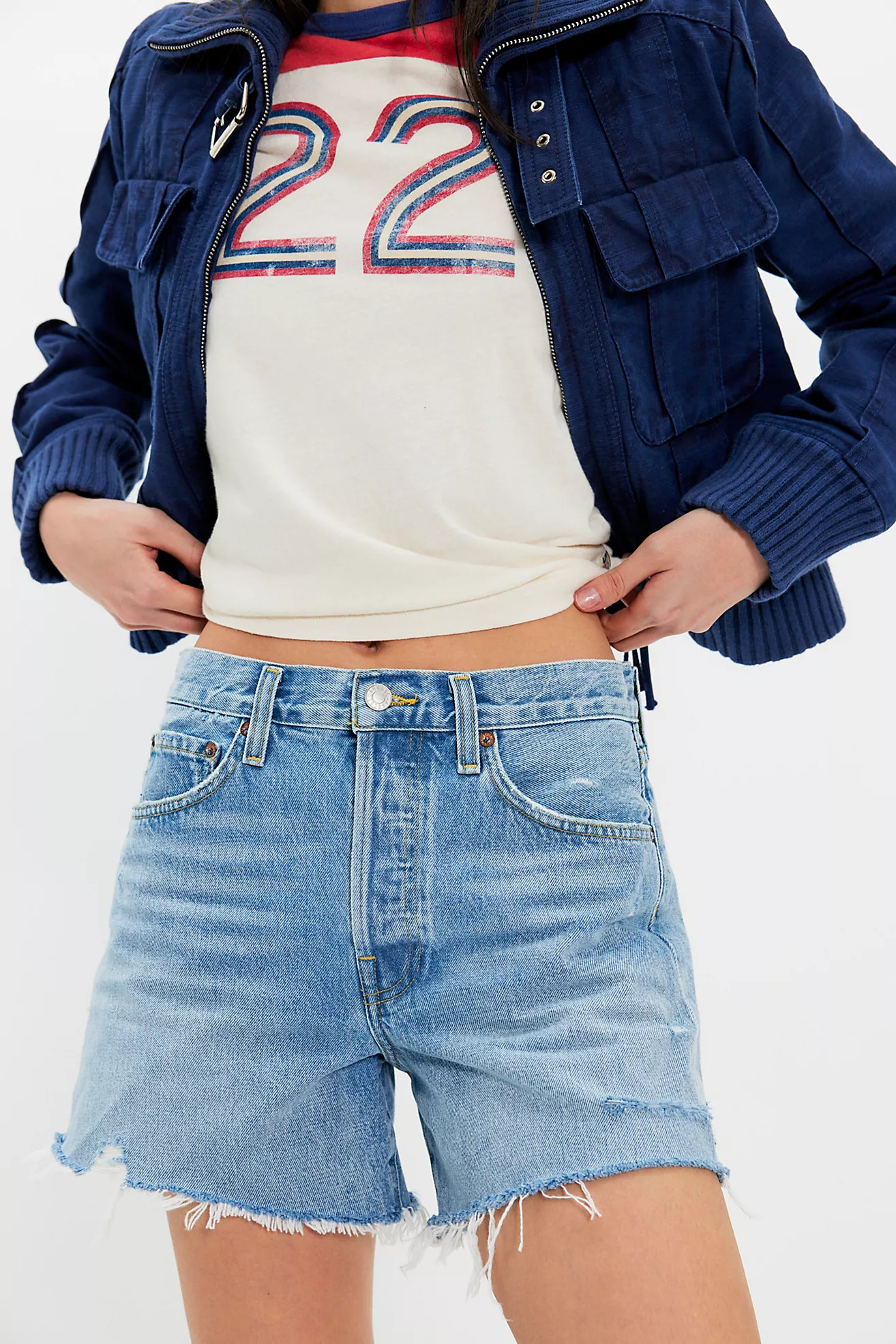 AGOLDE Parker Long Shorts | Free People (Global - UK&FR Excluded)