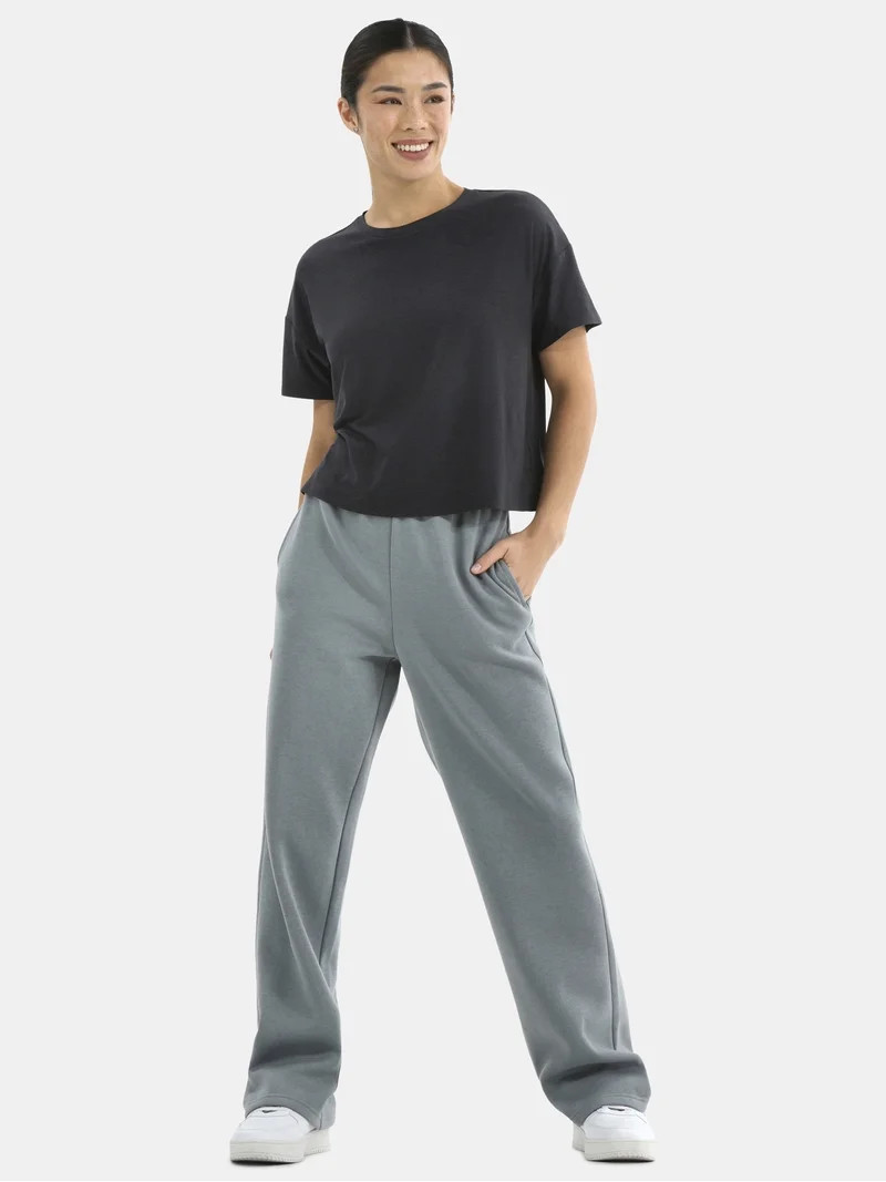 Athletic Works Women's and Women's Plus Fleece Pants with Pockets, 30" Inseam, Sizes XS-4X | Walmart (US)
